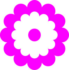 Abstract Pink Flower Graphic