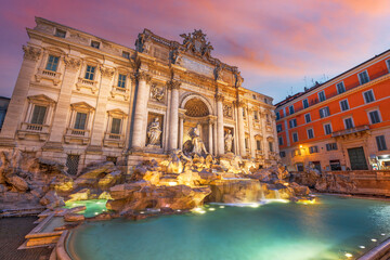 Naklejka premium Rome, Italy at Trevi Fountain 802