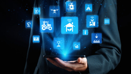 Concept of smart agriculture revolutionizes modern farming. Using innovation and automation, this...