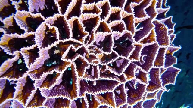 Vibrant Coral Reef Structure in Crystal Clear Water Capturing the Beauty of Marine Life in a Tropical Underwater Ecosystem
