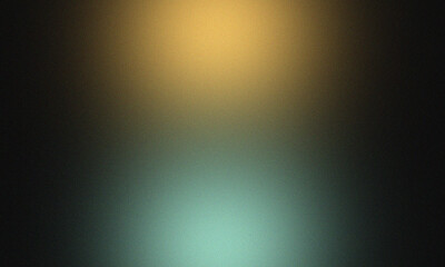 Warm Gold Teal Dual Glow Moody Dark Abstract Gradient grainy Background Texture