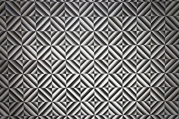 Hypnotic Black and White Geometric Diamond Pattern Optical Illusion Background