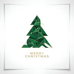 Obraz premium christmas tree card