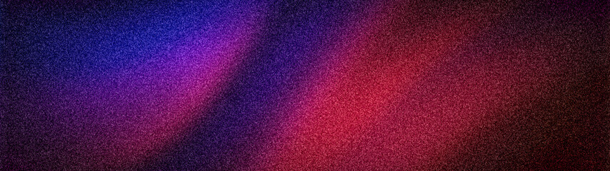 Fototapeta premium Vaporwave abstract grainy background in blue, violet, and dark red with intense color split. Blurred wide 4K dynamic wallpaper template