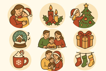 Fototapeta premium Warm Christmas Moments – Family, Gifts, and Holiday Traditions