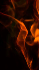 orange flame of fire as the background