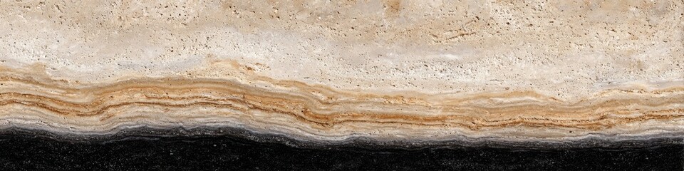 Obraz premium Elegant Natural Travertine Stone Texture with Stylish Marble Surface for Design Elements and More