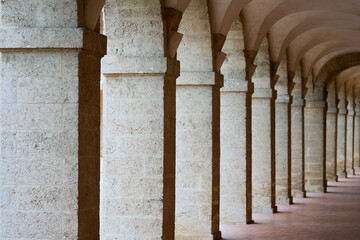 Brick arches as an authentic antique background.