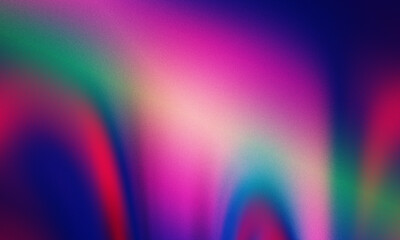 Abstract gradient background with vibrant pink purple blue and green hues and subtle grainy texture for modern design