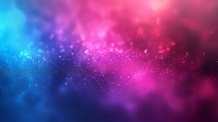 Obraz premium Mesmerizing Abstract Background with Blue and Pink Nebula, Cosmic Swirls and Bokeh, Perfect for Fantasy and Dreamlike Themes