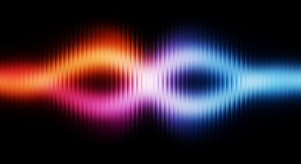 Bright Red Glowing Energy Ring Glass Fusion Background Texture