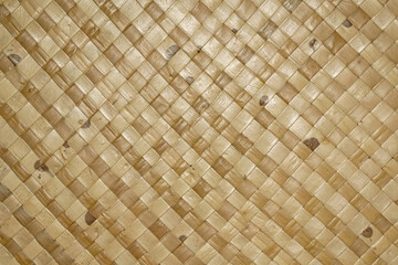 Traditional Pandanus Leaf Weaving Texture from Indonesia