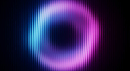 Blue and Purple Circular Neon Glass Fusion Background Texture