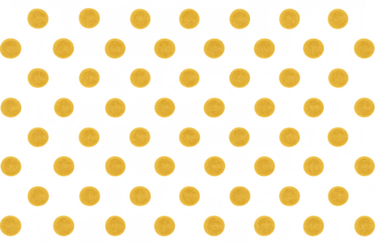 Gold coins forming a seamless pattern, representing money, business, and investment concepts on a transparent background