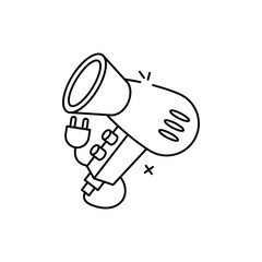 Hair Dryer vector icon