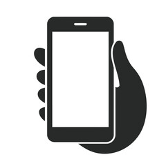 hand, holding, smartphone, mobile phone, cell phone, device, technology, communication, blank screen, white screen, empty screen, touchscreen, digital, isolated, icon, silhouette, graphic, modern, sim