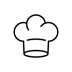 Outline chef hat cooking kitchen professional line art
