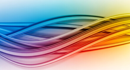 Dynamic flow of bright magenta, vivid blue, and warm yellow hues creating a sense of energy and speed.