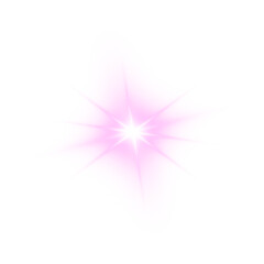 Magical Purple Starburst Light / Glow / Lens Flare Effect Graphic