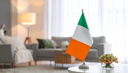 Table-top Irish flag