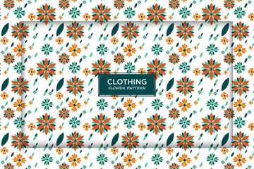Flowers fashion seamless pattern design vector