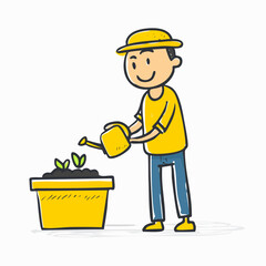 Person gardening &ndash; Nature, plants, outdoor, hobby