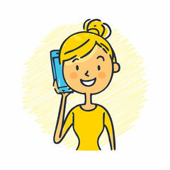 Person talking on the phone &ndash; Communication, call, conversation, technology