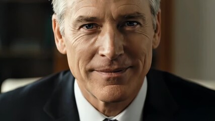 Close-up portrait of a confident senior businessman - Powered by Adobe