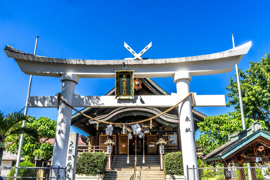 Colorful Izumo Taishakyo Mission Shinto Shrine Honolulu Oahu Hawaii