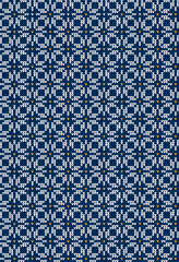 Blue Fair Isle Knitted Pattern, Cozy Nordic Winter Texture