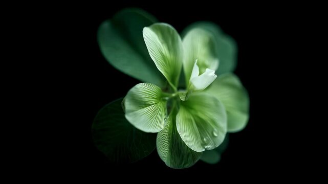 Close up of green aquatic plant. Detailed texture of water lettuce leaf. Natural flora background for organic product.