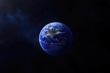 Fototapeta premium The Envious Planet Beneath the Starry Cosmos