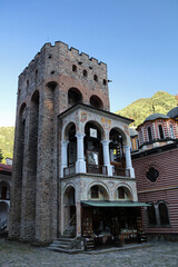 Naklejka premium Tower of Hrelja in Monastery of Saint John of Rila, Bulgaria