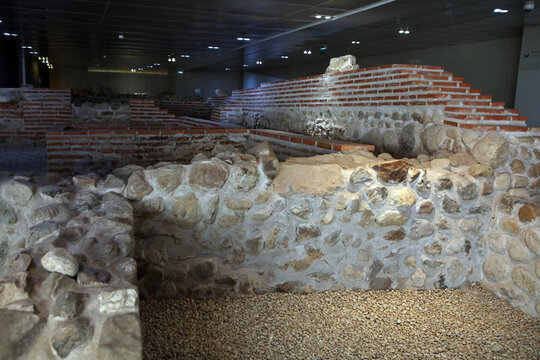 Ruins of ancient, historical Roman city - Serdica in Sofia, capital city of Bulgaria
