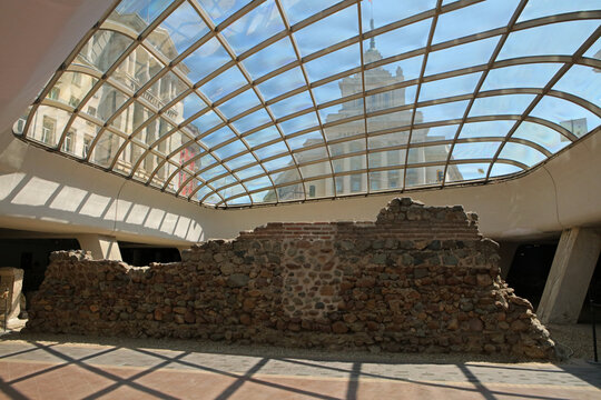 Ruins of ancient, historical Roman city - Serdica in Sofia, capital city of Bulgaria