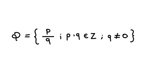 Rational Numbers Formula in Mathematics.