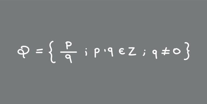 Rational Numbers Formula in Mathematics.