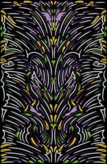 Ethnic Tribal Argyle Seamless Pattern. Abstract Mosaic Geometric Diamond Shapes Colorful Background. Traditional Boho Ikat Ornament. Digital art illustration	