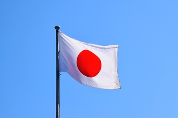 はためく日本の国旗