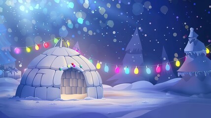 Cute_cartoon_Christmas_igloo