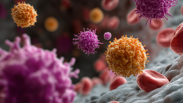 A visualization of immune tolerance breakdown, where self-reactive T-cells attack the body's own tissues.