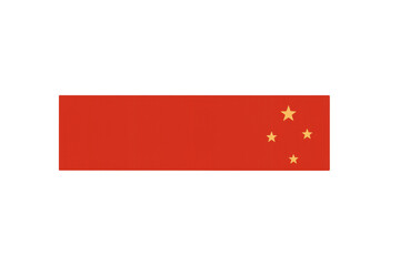 Obraz premium Chinese flag waving on a transparent background, representing nation, patriotism, and communism