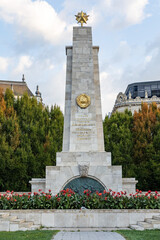 Hungary. Budapest. Memorial on Freedom Square - monument to Soviet soldiers.