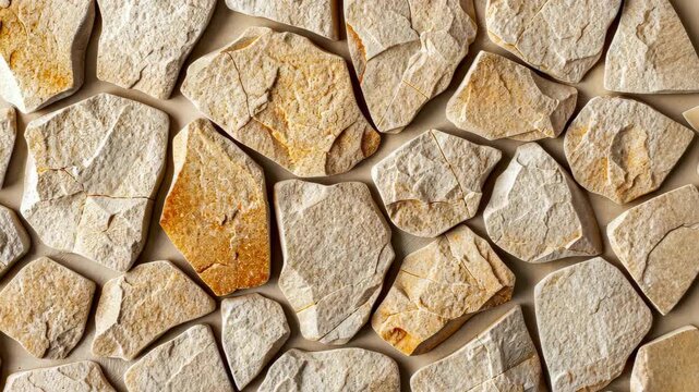 Natural Stone Texture: A close-up view showcasing the intricate patterns and textures of natural stones, forming a seamless and captivating surface.