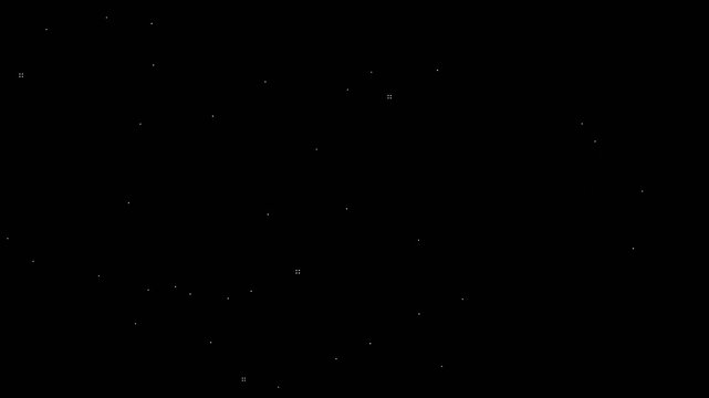 Minimalist retro space effect featuring tiny pixel stars drifting gently ideal for gaming or ambient visual backgrounds