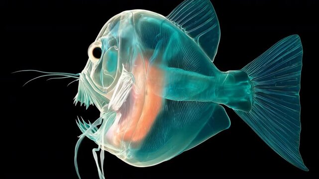 人物なし 透明な頭部を持つデメニギス