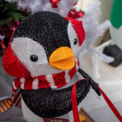 Festive Penguin Christmas Decoration