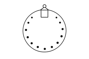 Minimalist clock face illustration representing time, deadlines, and scheduling on transparent background