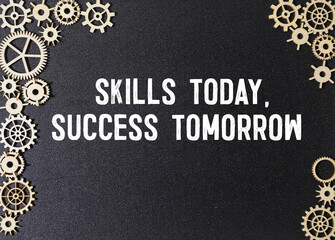 Success quote concept by wood alphabets arranged on wood wall, What You Do Today Can Improve