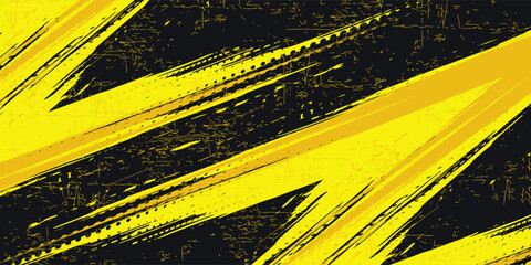 Abstract black and yellow background with tire tracks.. vector illustration eps 10